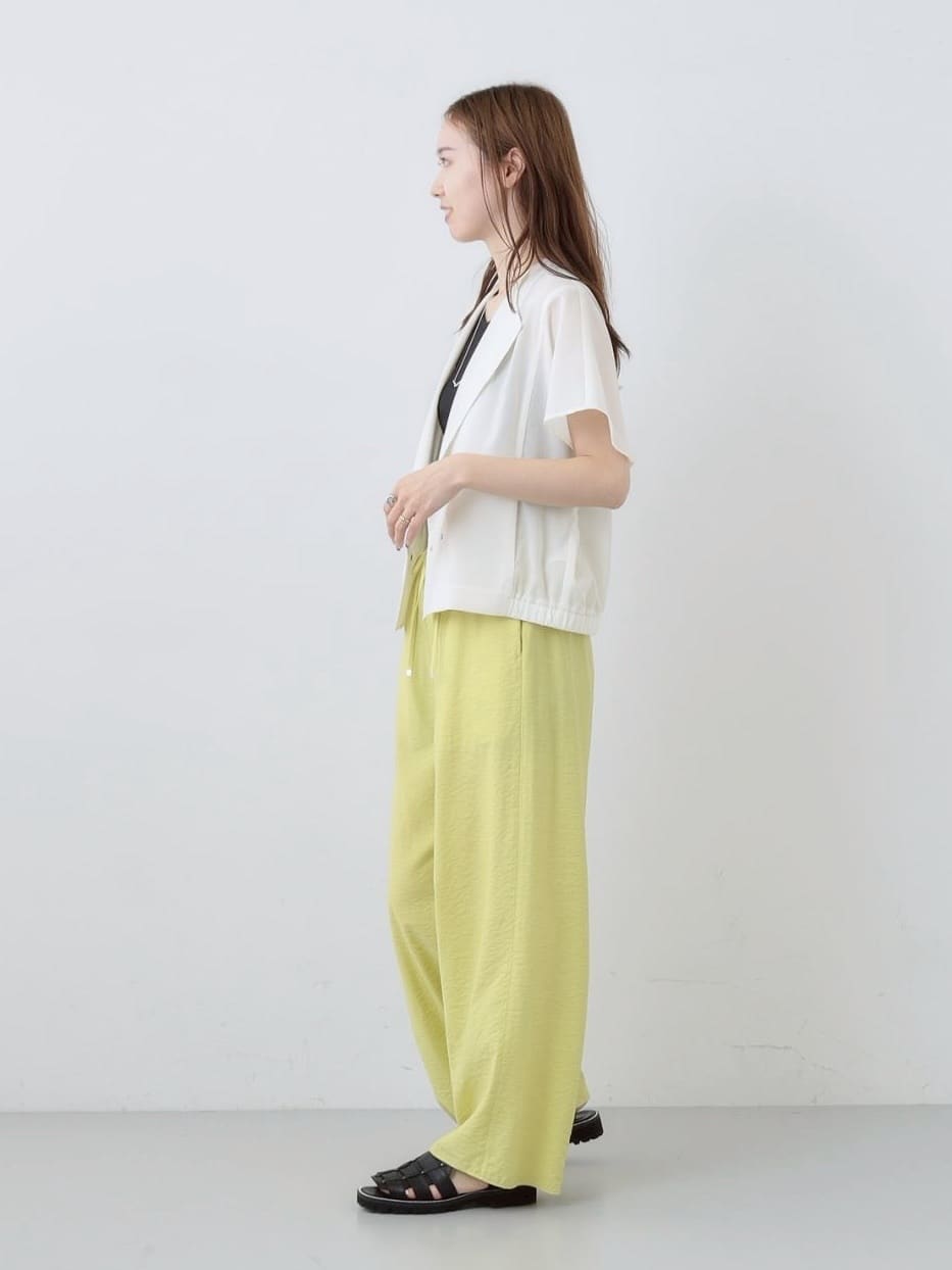 mitsukiさんの「INDIVI｜【洗える／UVケア／SETUP可能】ドロストワイドパンツ」を使ったコーディネート
