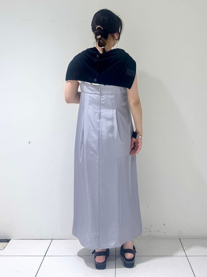 そんさんの「INDIVI｜【洗える／レイヤードにも活躍】ペプラムインナートップス」を使ったコーディネート