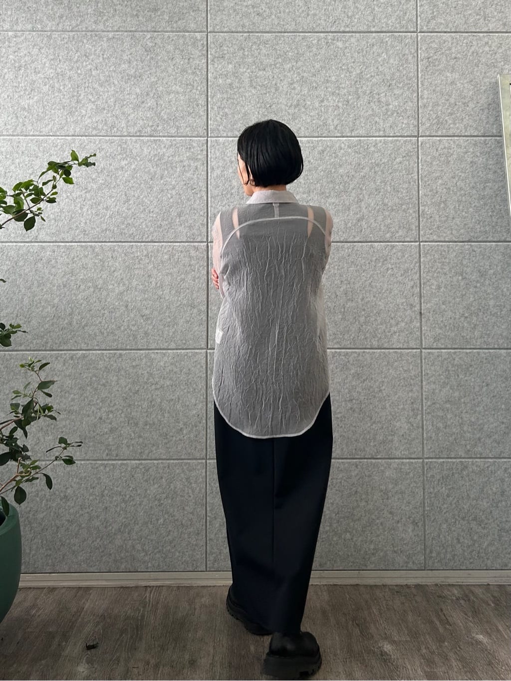 yukoさんの「CODE A｜slit jersey dress」を使ったコーディネート