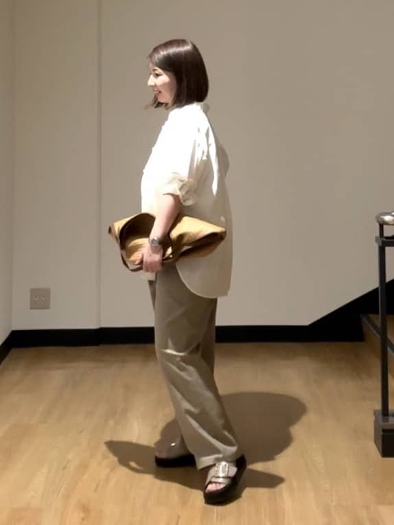 MIKIKOさんの「UNTITLED｜◆【セットアップ可能】フロントラップ ワイドパンツ」を使ったコーディネート