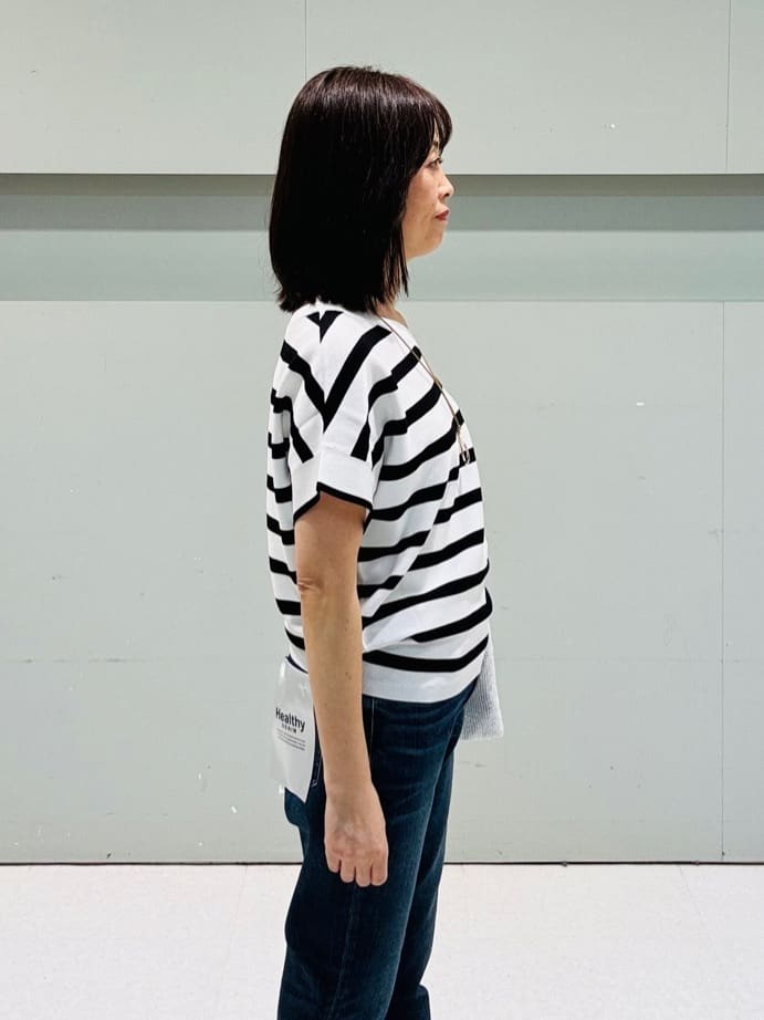 makiさんの「UNTITLED｜【Healthy DENIM&times;UNTITLED】別注 R Mrytle（リマートル）テーパードデニム」を使ったコーディネート