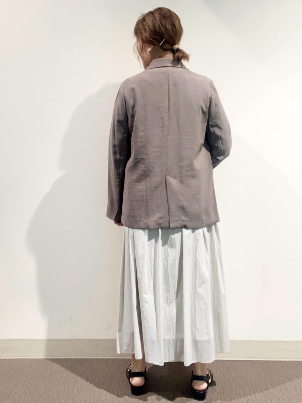 のん.Yさんの「OPAQUE.CLIP｜◆ボートネックリブカットソー【洗濯機洗い可】」を使ったコーディネート