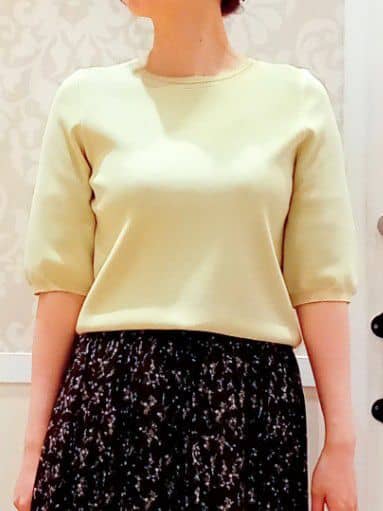 Nakaさんの「grove｜ひんやり多機能・やわらかドライタッチ五分袖プルオーバー」を使ったコーディネート