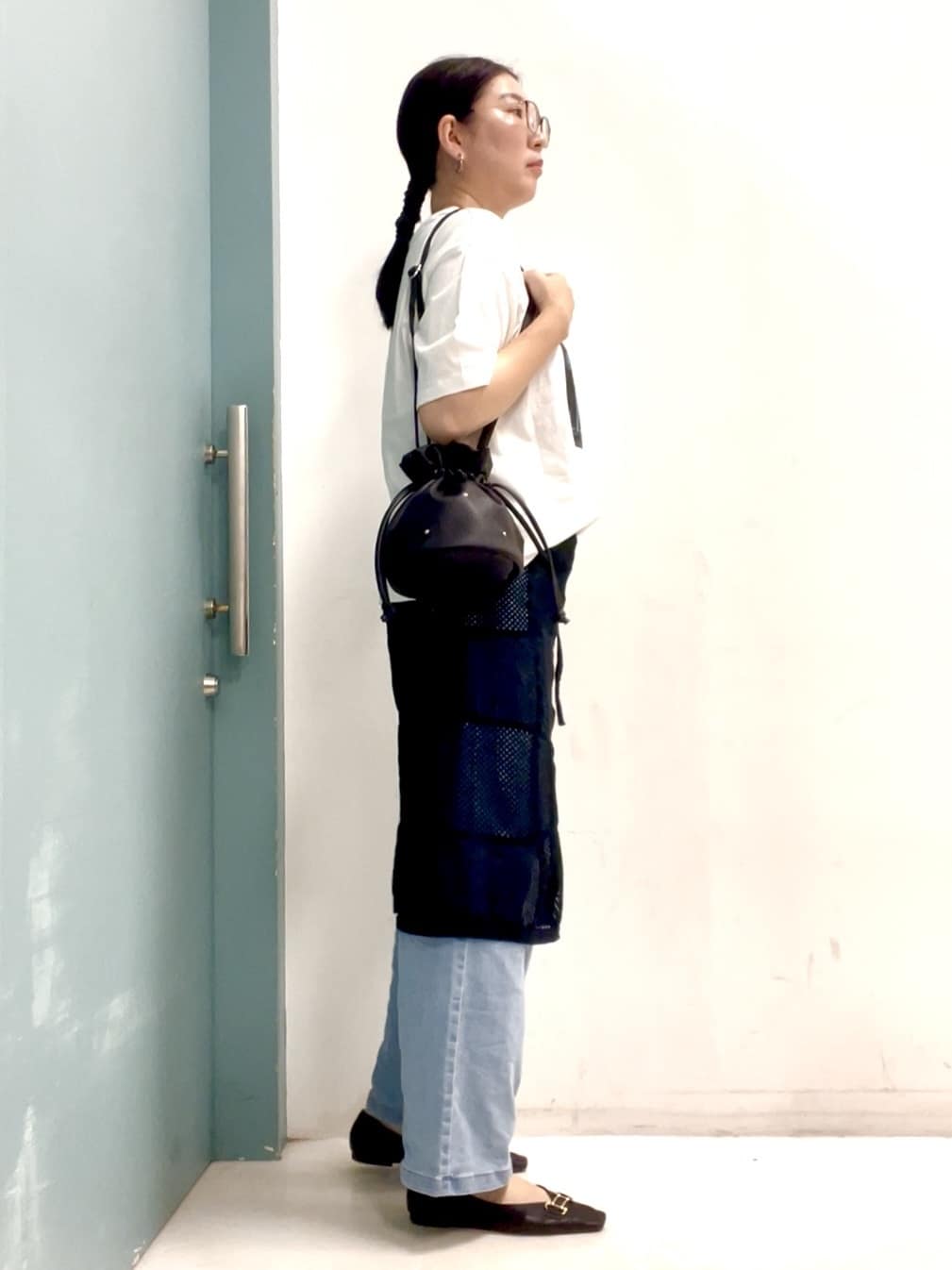 machiさんの「SHOO･LA･RUE｜◆【洗える】バックギャザーがポイント 綿ワッシャー前開きシャツ」を使ったコーディネート