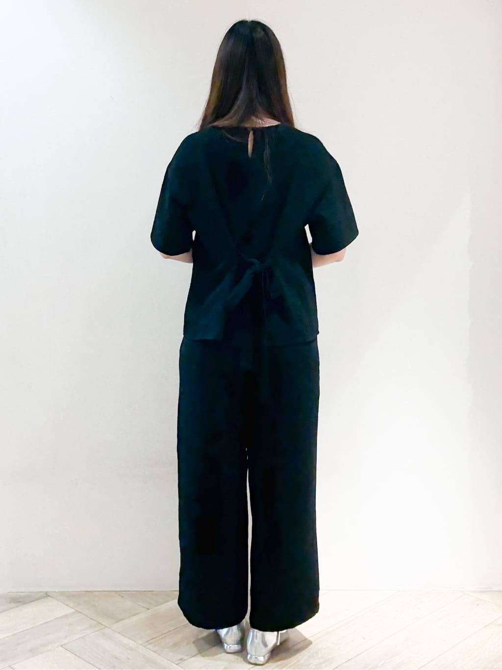 sayaさんの「index｜◆ストレッチジャカード2WAYリボントップス／セットアップ対応可【洗濯機洗い可】」を使ったコーディネート