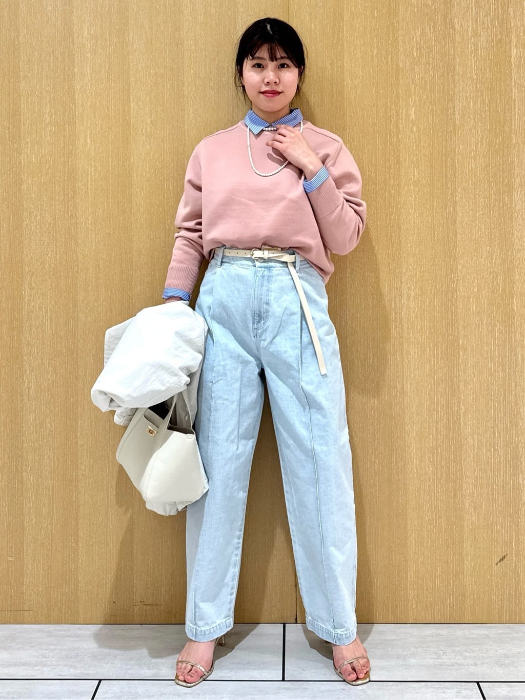 nanaさんの「UNTITLED｜【本革 旬トレンド】ナローベルト」を使ったコーディネート