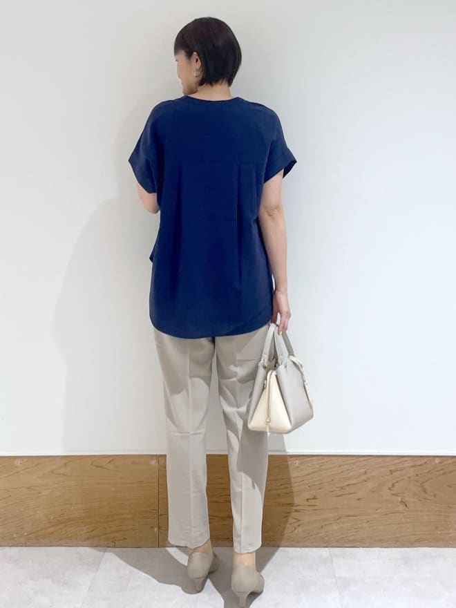 Yukinkoさんの「OPAQUE.CLIP｜《7色展開／SS-LLサイズ》ストレッチスキッパーブラウス／セットアップ対応【洗濯機洗い可／防シワ】」を使ったコーディネート