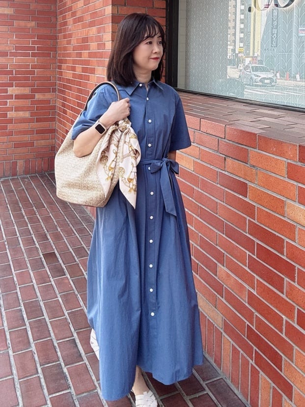 makiさんの「UNTITLED｜【遮熱・UVカット・ウォッシャブル】つば広HAT」を使ったコーディネート