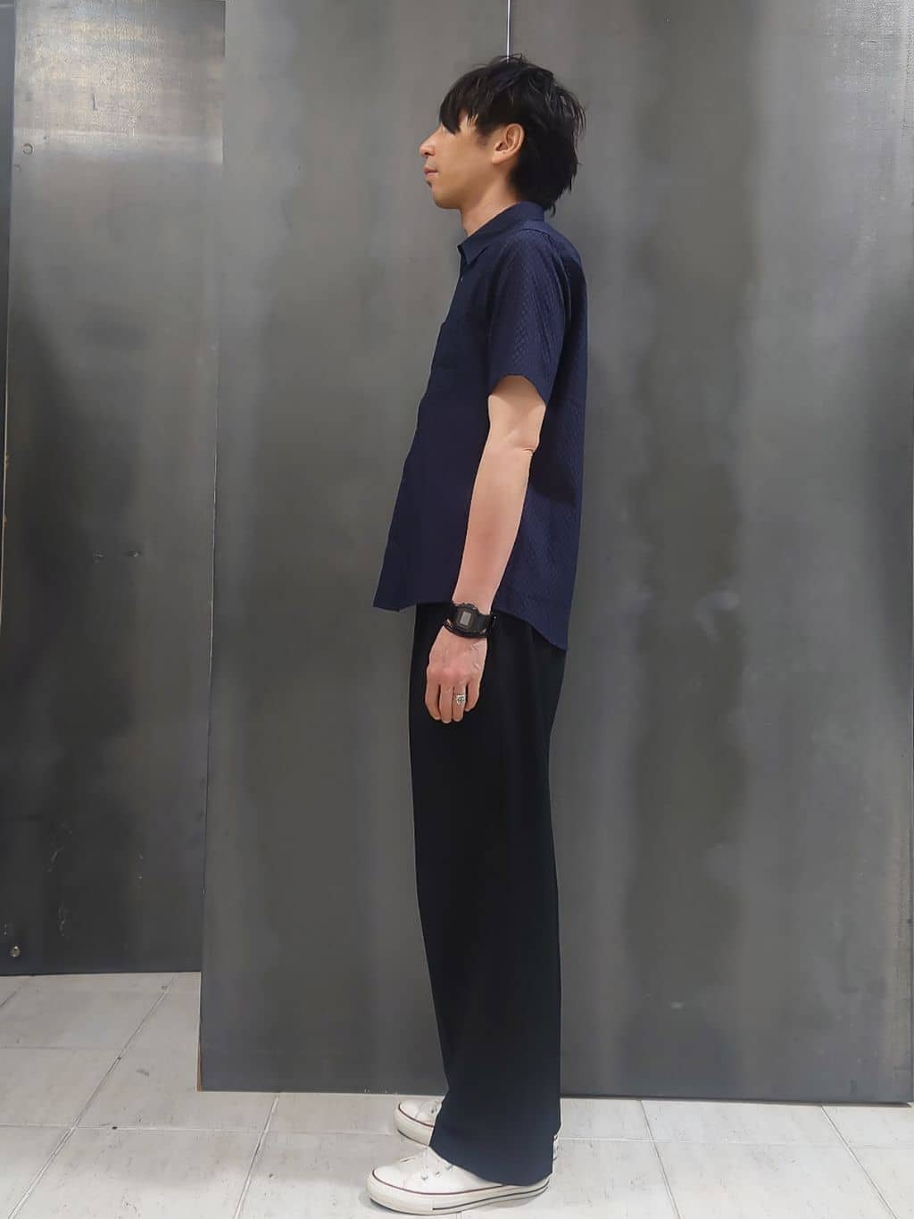 kawamuさんの「TAKEO KIKUCHI｜【抗菌防臭】COOL DOTS（R）ドビープリント ジャケット」を使ったコーディネート