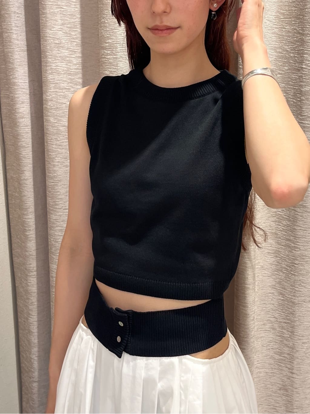 Rielさんの「CODE A｜design knit tank」を使ったコーディネート
