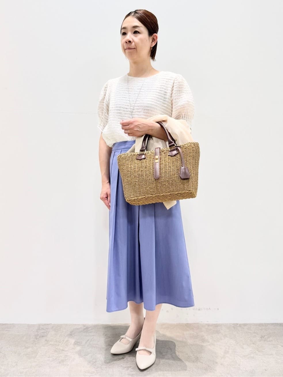 koyaさんの「Reflect｜◆【夏SALE／手洗い可】トゥインクルボーダーブラウス」を使ったコーディネート