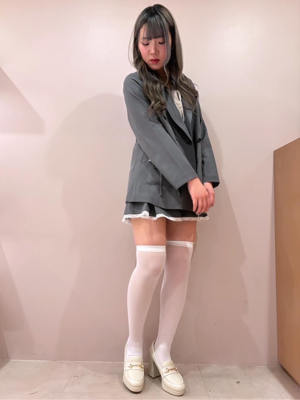❤︎HIME❤︎さんの「ESPERANZA｜厚底ヒールアップローファー」を使ったコーディネート