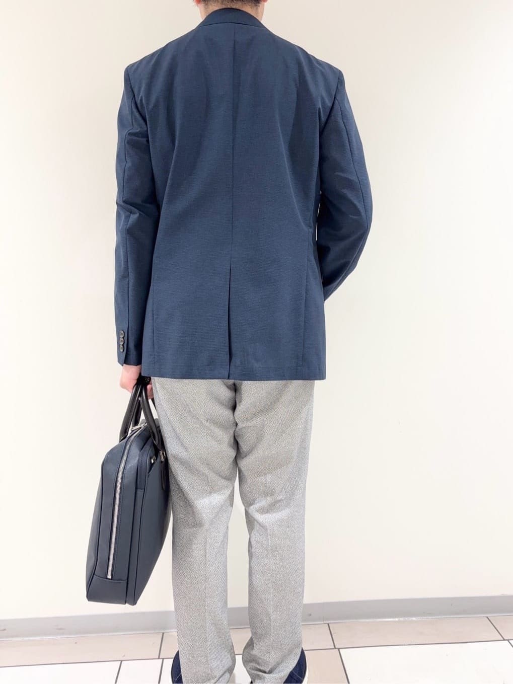 及川さんの「TAKEO KIKUCHI｜【抗菌防臭】COOL DOTS（R）ドビープリント ジャケット」を使ったコーディネート