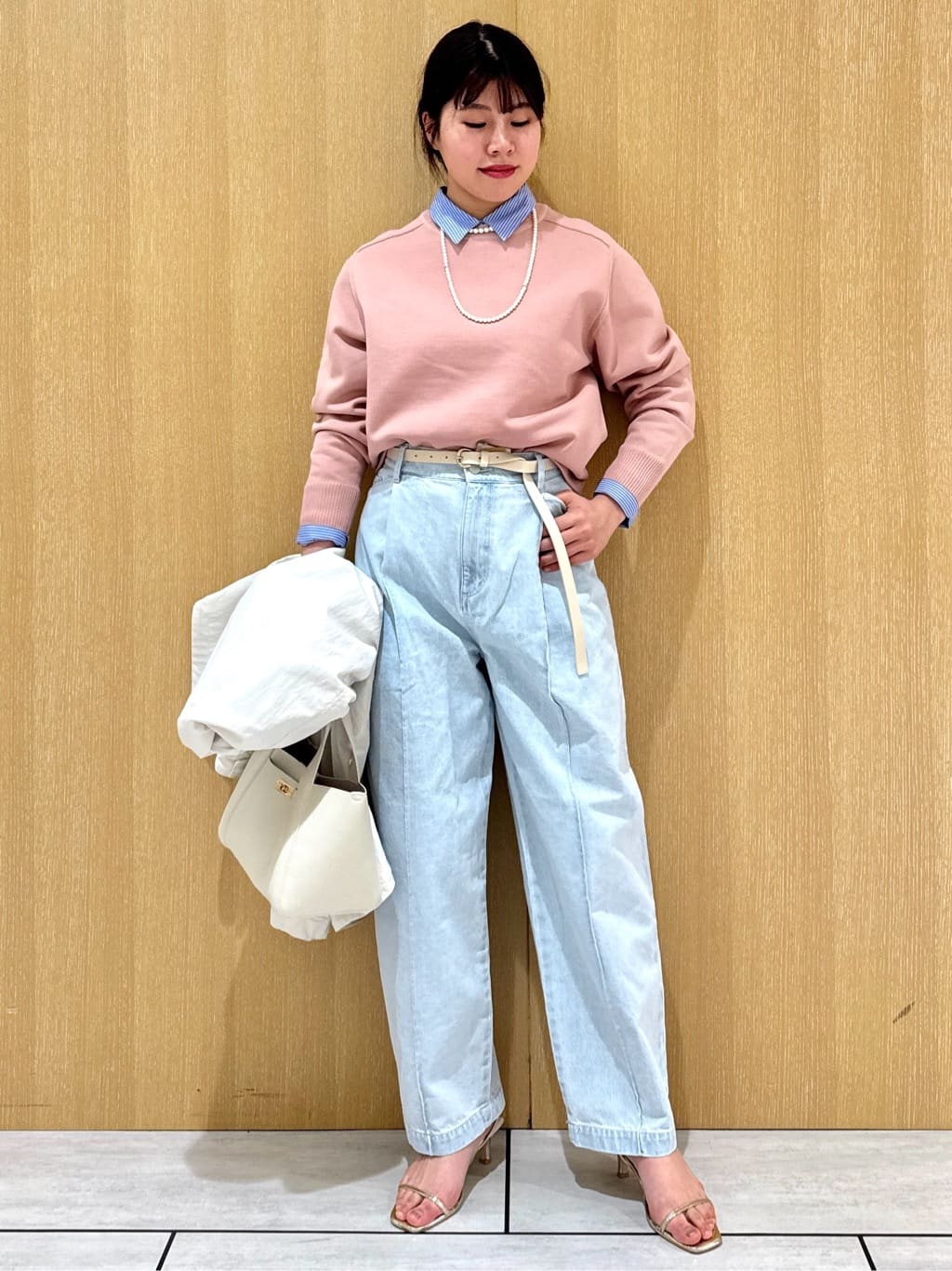 nanaさんの「UNTITLED｜【本革 旬トレンド】ナローベルト」を使ったコーディネート