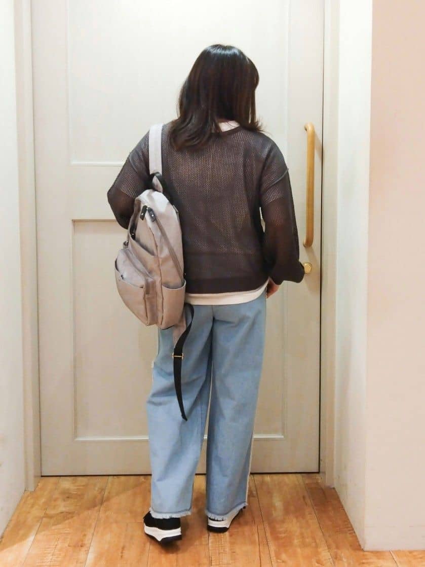 みーさんの「SHOO･LA･RUE｜◆洗えるサッと履けるニットスニーカー」を使ったコーディネート