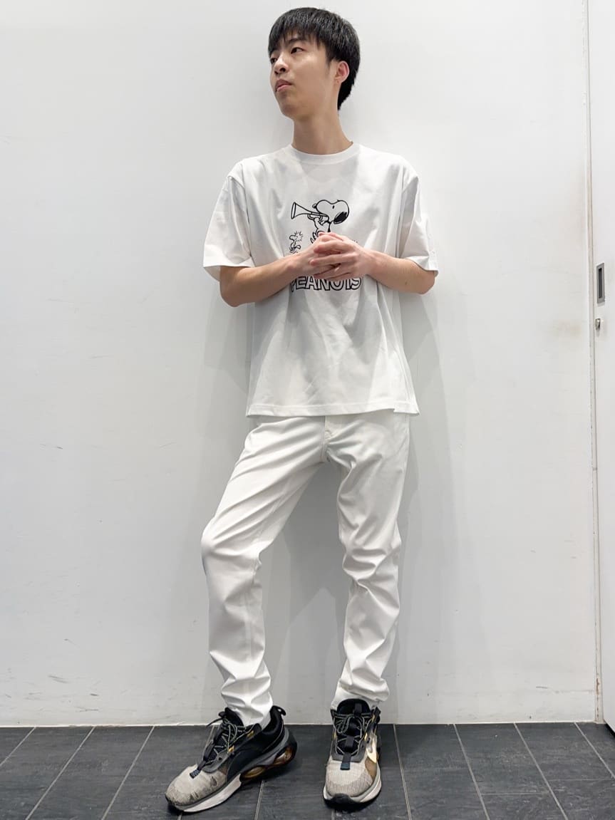 ちびちゃんさんの「THE SHOP TK｜◆75周年PEANUTSデザイン半袖Tシャツ」を使ったコーディネート