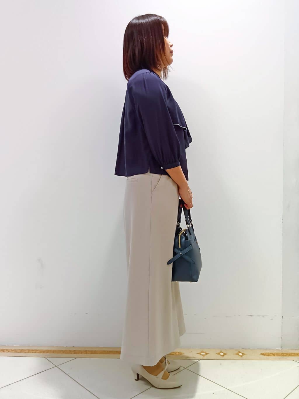 tomoさんの「Reflect｜◆【洗える】ラッフルフリルブラウス」を使ったコーディネート