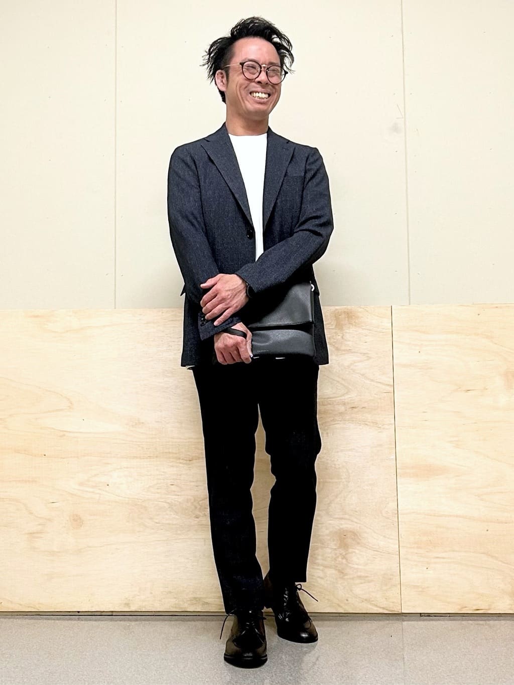 KENJI Iさんの「THE SHOP TK｜2WAYクラッチバッグ【冠婚葬祭/ビジネス/セレモニー/パーティー】」を使ったコーディネート