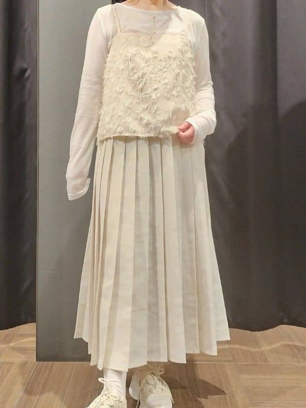 naoさんの「THE SHOP TK｜◆パナマメッシュスカート」を使ったコーディネート