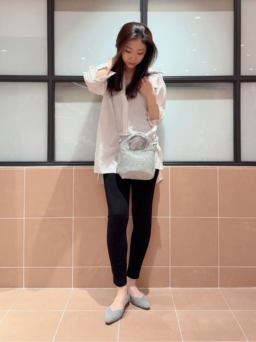kaoriさんの「ESPERANZA｜Oito和紙フラットパンプス」を使ったコーディネート