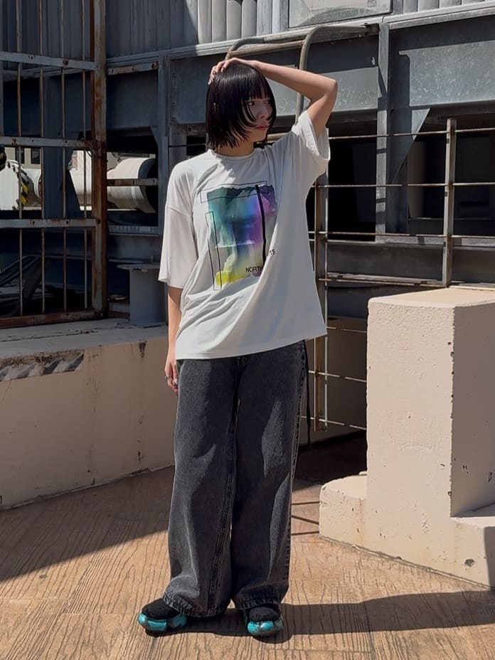川本葵さんの「tk.TAKEO KIKUCHI｜◆【Aラインシリーズ】デニム」を使ったコーディネート