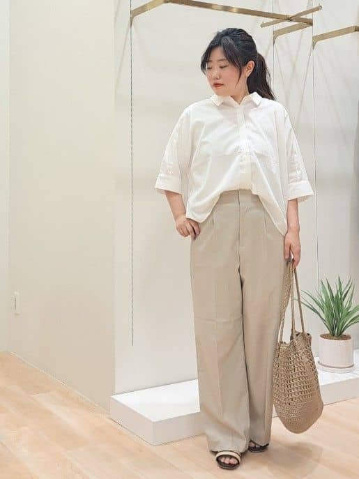 ふるさんの「grove｜メタルパーツローファーパンプス【晴雨兼用】」を使ったコーディネート