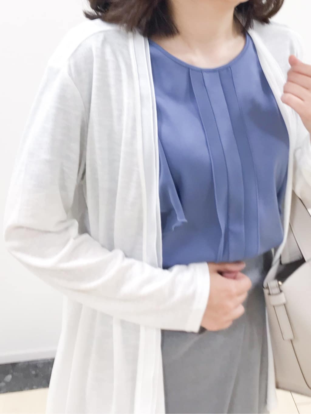 yukinaさんの「COUP DE CHANCE｜【洗える】着流しカーディガン」を使ったコーディネート