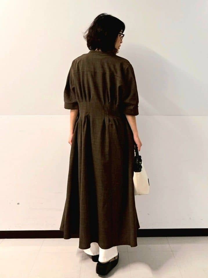 くまみさんの「OPAQUE.CLIP｜スクエアバックルワイドベルト」を使ったコーディネート