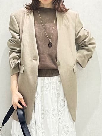 Miwaさんの「UNTITLED｜マーブルドロップネックレス」を使ったコーディネート