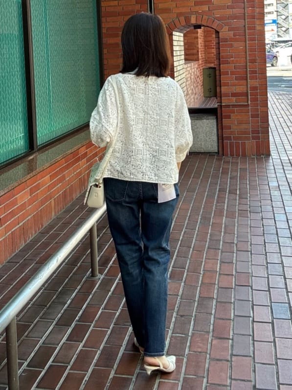 makiさんの「UNTITLED｜【Healthy DENIM&times;UNTITLED】別注 R Mrytle（リマートル）テーパードデニム」を使ったコーディネート