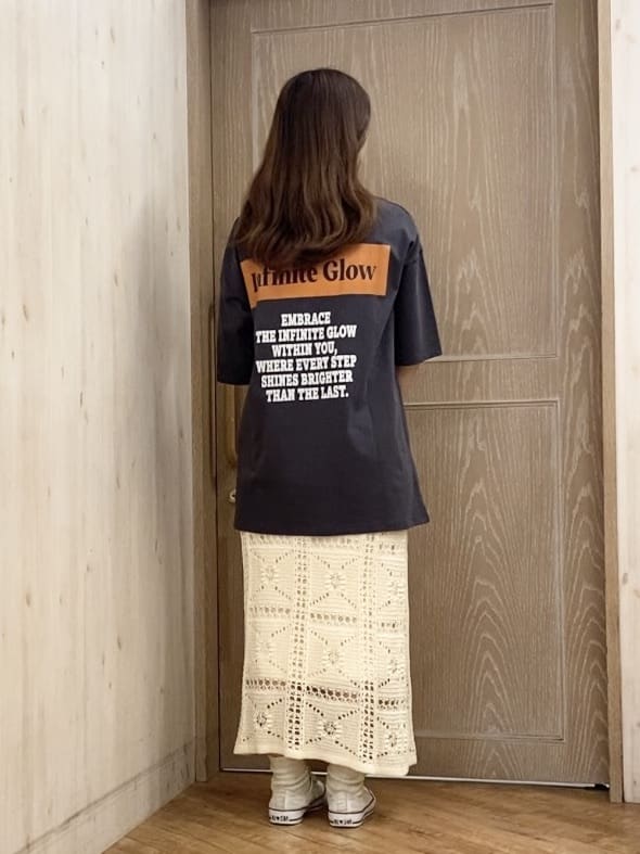 makuchanさんの「SHOO･LA･RUE｜◆かぎ針風パッチワークが大人かわいいニットスカート」を使ったコーディネート