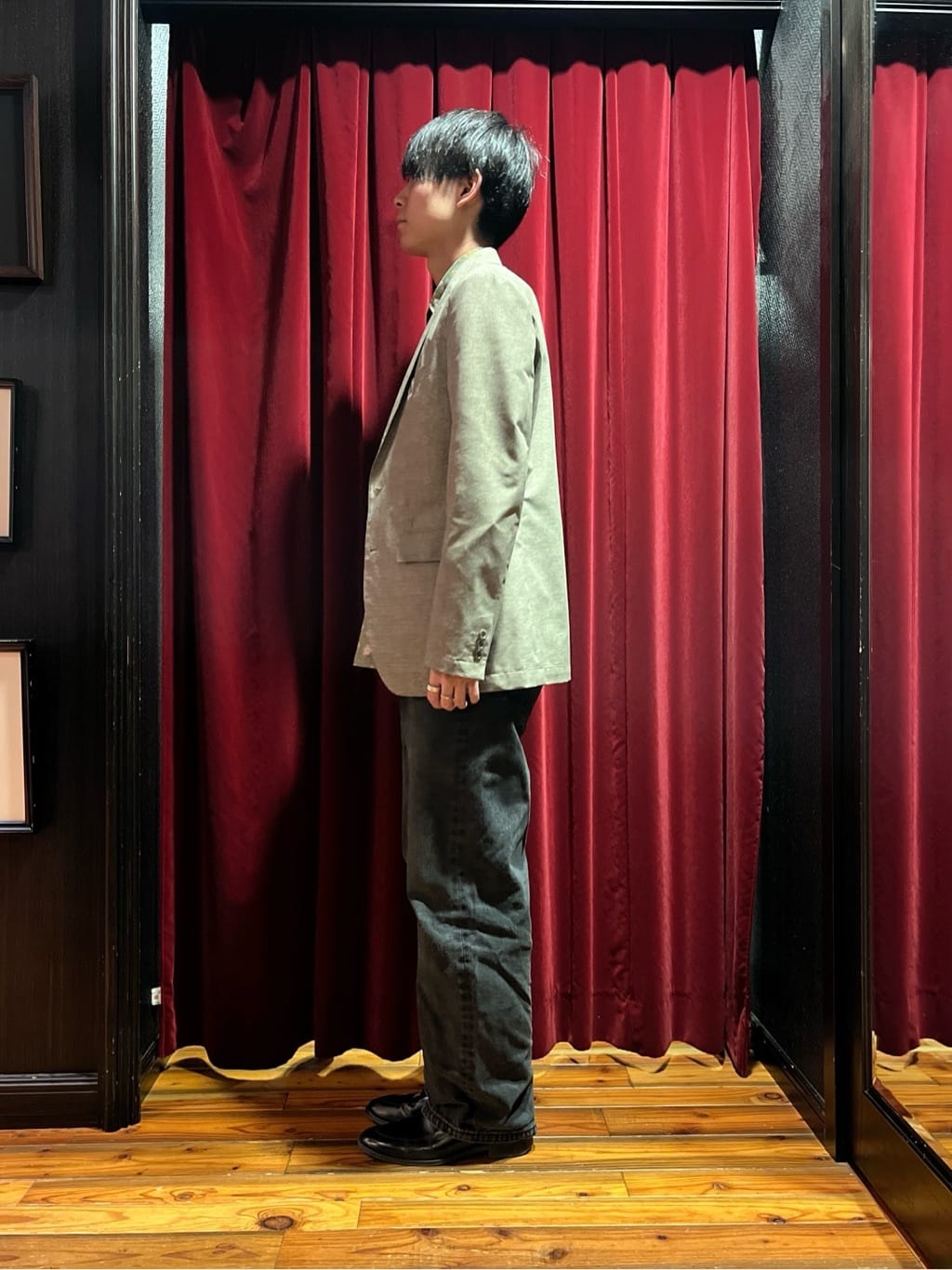 うっちーさんの「TAKEO KIKUCHI｜【抗菌防臭】COOL DOTS（R）ドビープリント ジャケット」を使ったコーディネート