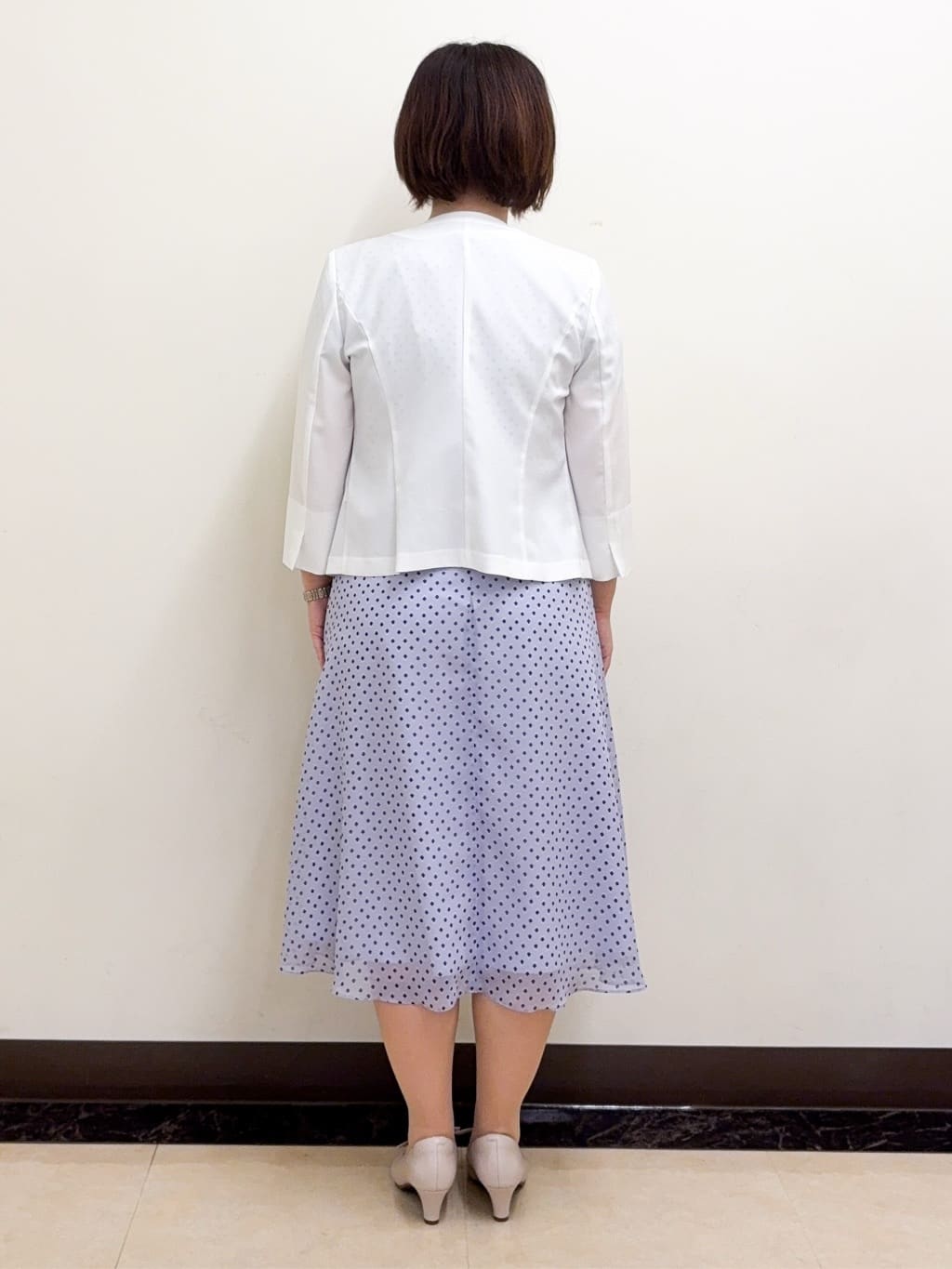 ミヨさんの「Reflect｜◆【夏SALE／WEB先行カラーあり／マシンウォッシュ可】コツキ幾何柄ワンピース」を使ったコーディネート