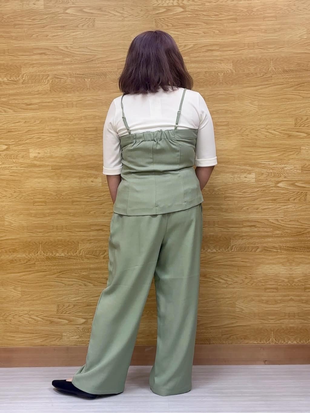 ぁむさんの「SHOO･LA･RUE｜◆【高レビュー】洗えてサラサラ ニットパンプス」を使ったコーディネート