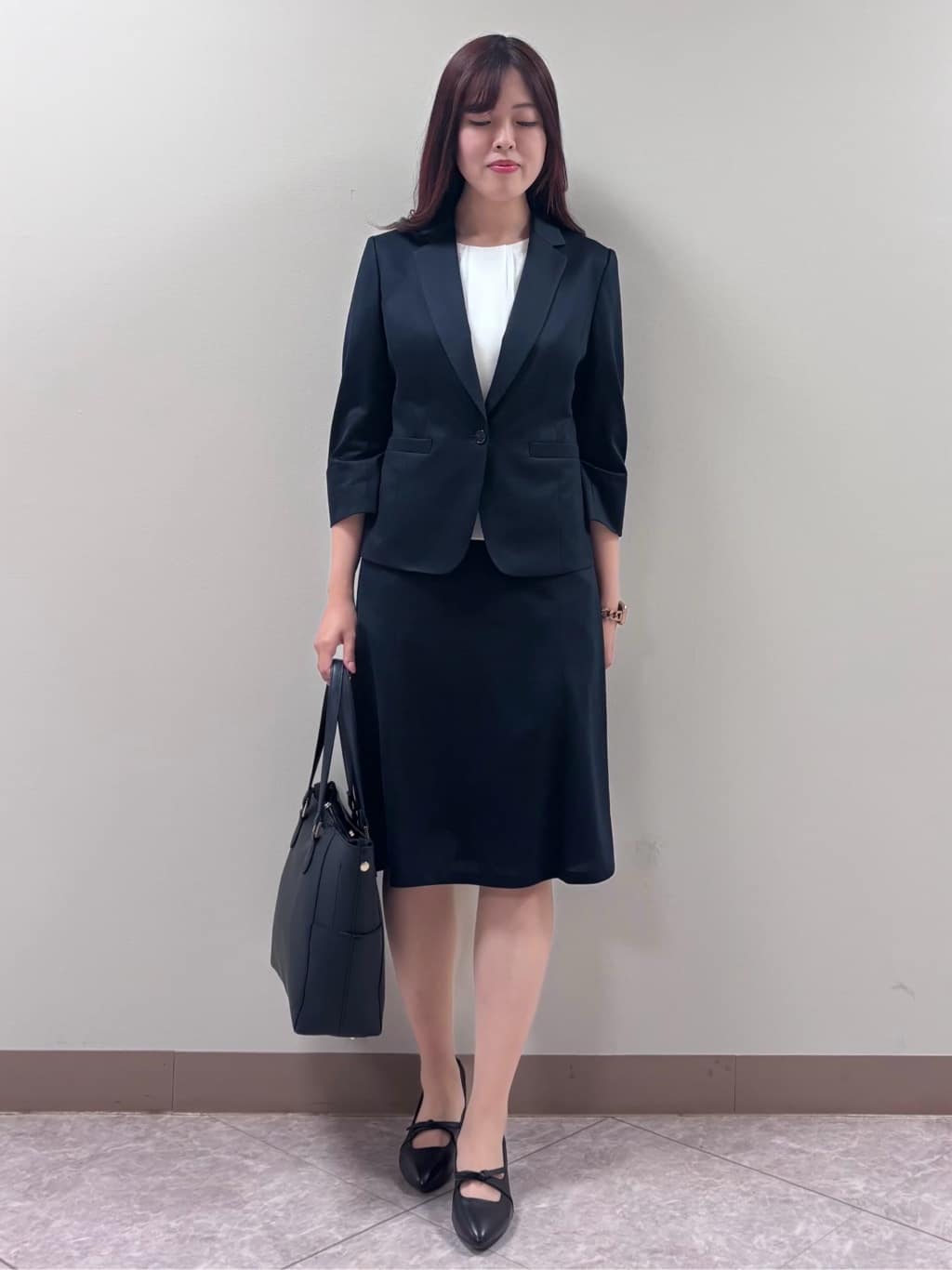 shihoさんの「Reflect｜◆【UVカット／接触冷感／マシンウォッシュ可能】タックデザインブラウス」を使ったコーディネート