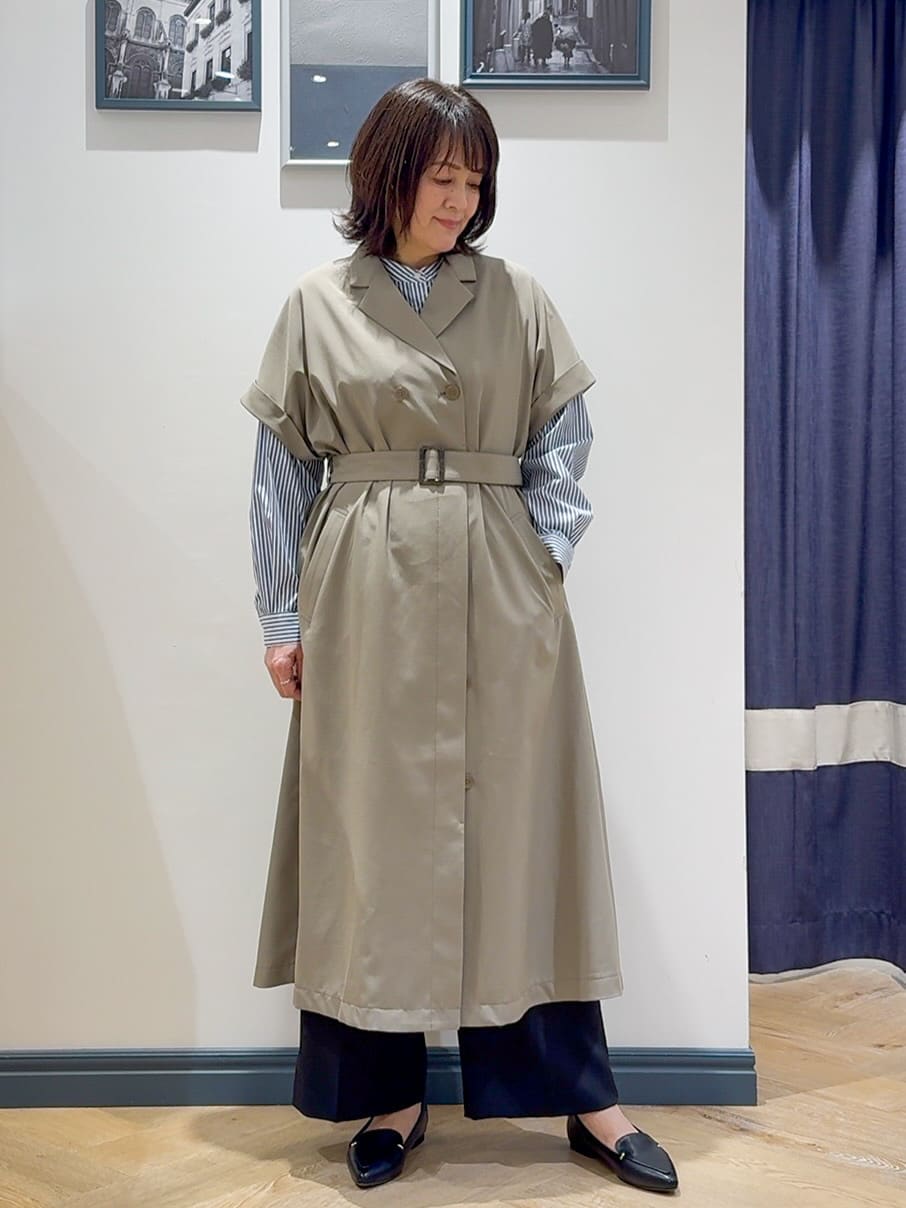 Lilyさんの「grove｜メタルパーツローファーパンプス【晴雨兼用】」を使ったコーディネート