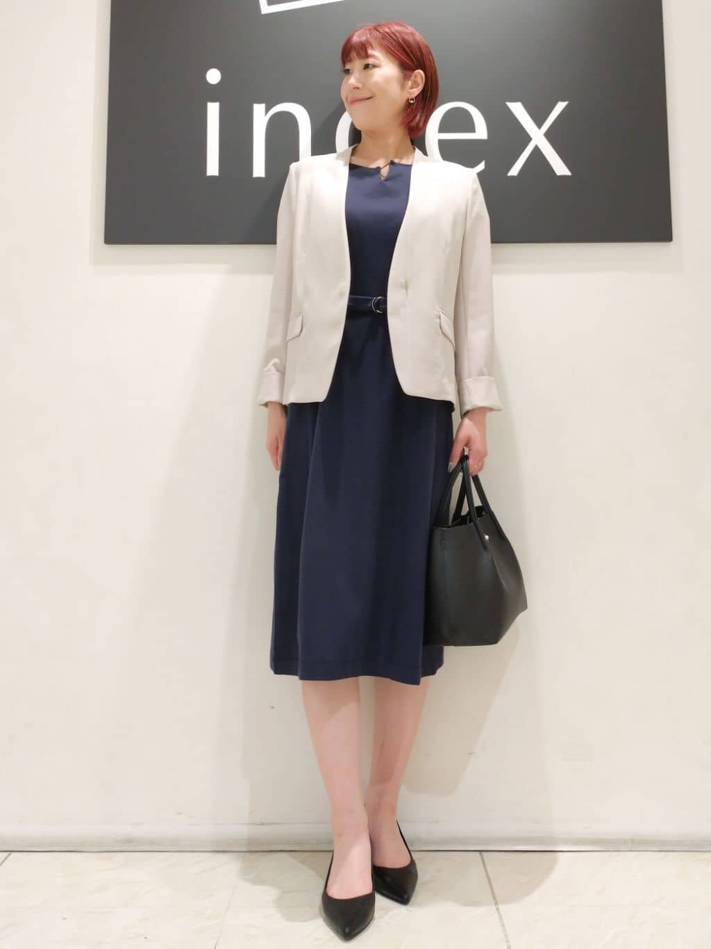 n.さんの「index｜◆ストレッチテーラードジャケット／セットアップ対応【洗える／抗ピル／接触冷感】」を使ったコーディネート