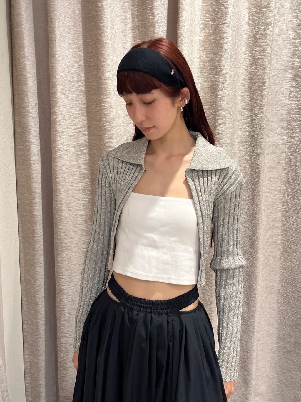 Rielさんの「CODE A｜side slit volume skirt」を使ったコーディネート