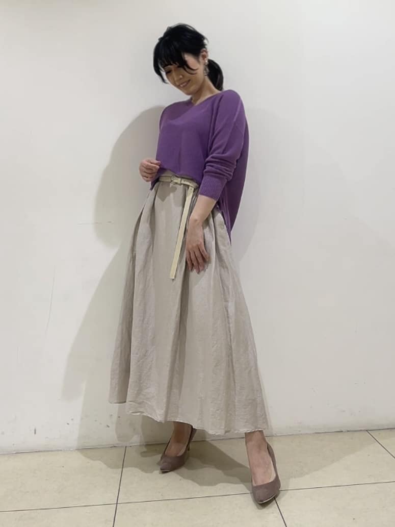 watanabeさんの「UNTITLED｜【古畑星夏さん着用/本革 旬トレンド】ナローベルト」を使ったコーディネート