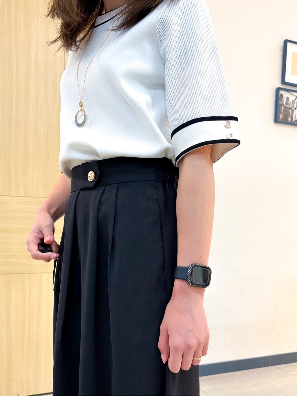 nanaさんの「grove｜【人間工学】つつまれフィットパンプス【入卒対応可】」を使ったコーディネート