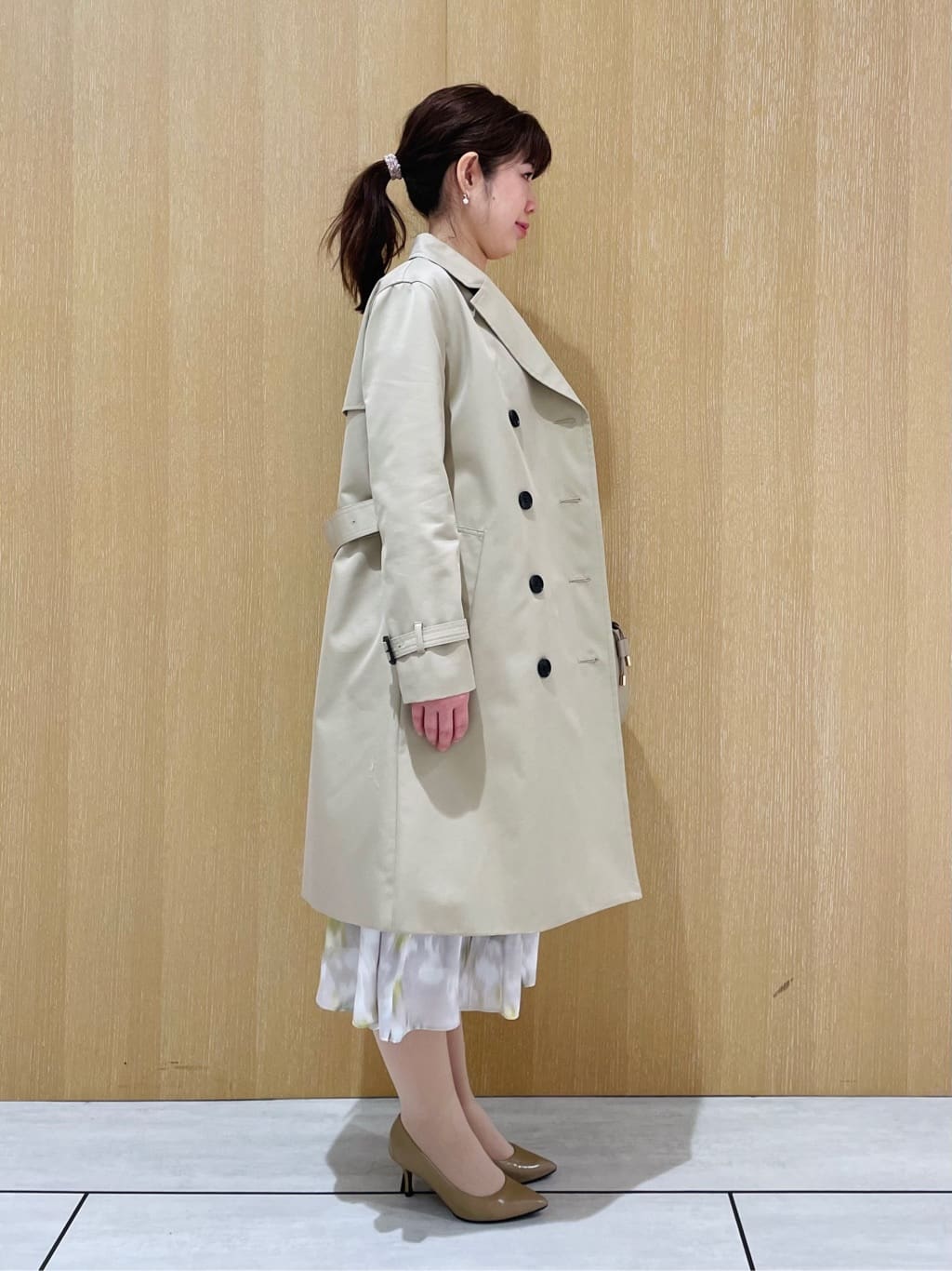 CHISATOさんの「UNTITLED｜◆【洗える/オンオフ使える】袖リブスリットストレッチニット」を使ったコーディネート