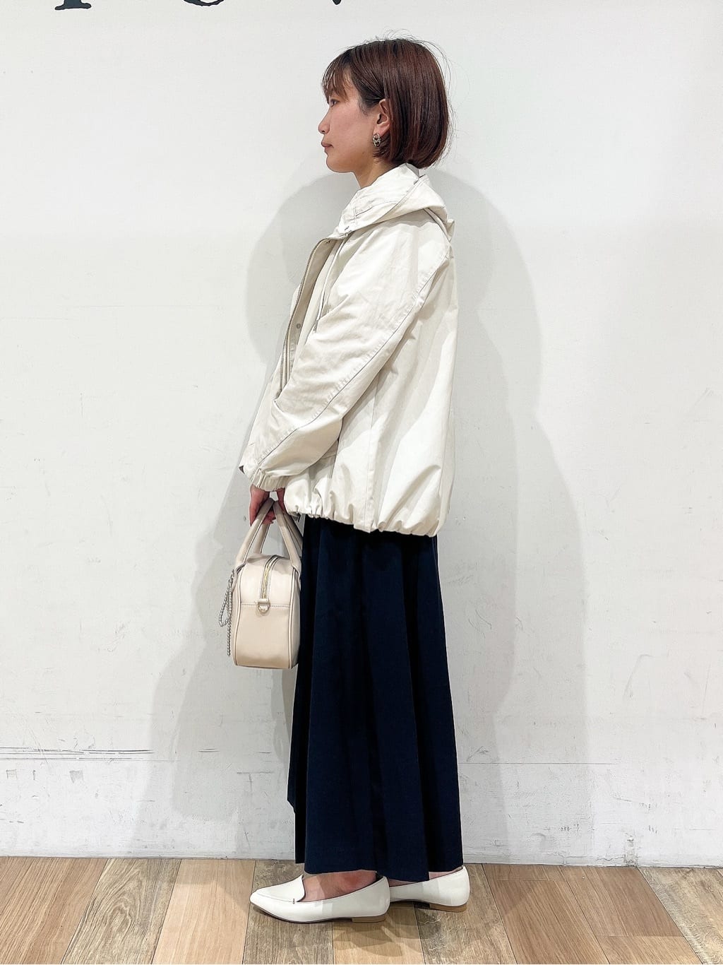 山さんさんの「grove｜メタルパーツローファーパンプス【晴雨兼用】」を使ったコーディネート