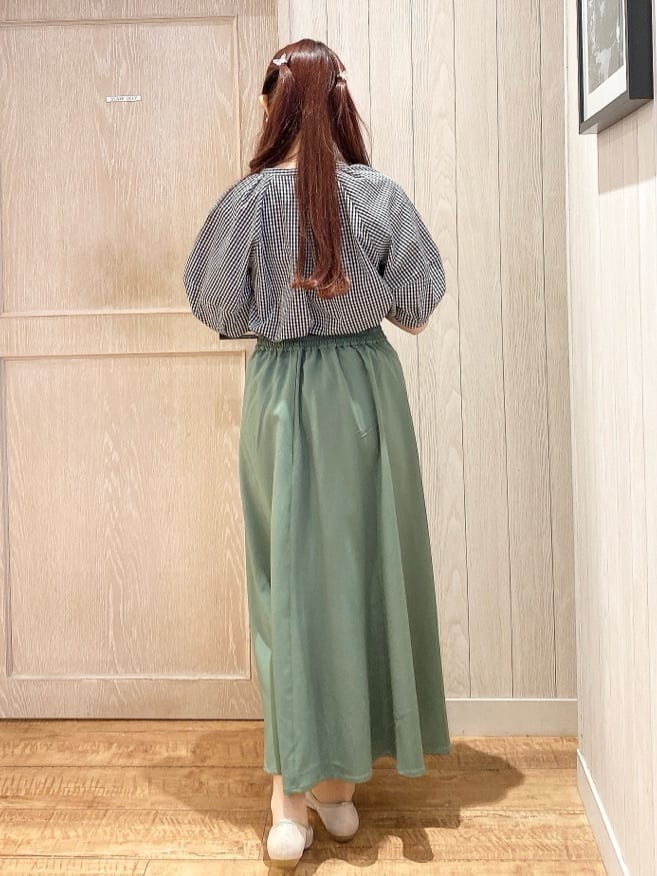 miiさんの「SHOO･LA･RUE｜◆キラキラパーツ付き巾着ショルダーバッグ」を使ったコーディネート