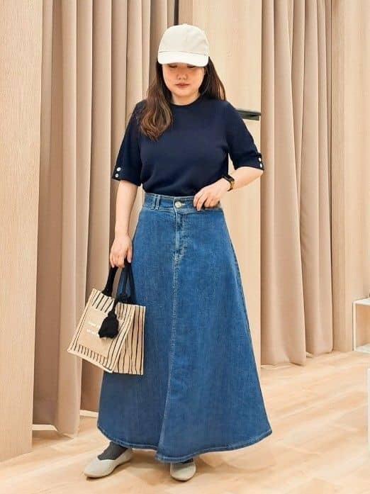 ふるさんの「grove｜◆ラスティックマーメイドスカート」を使ったコーディネート
