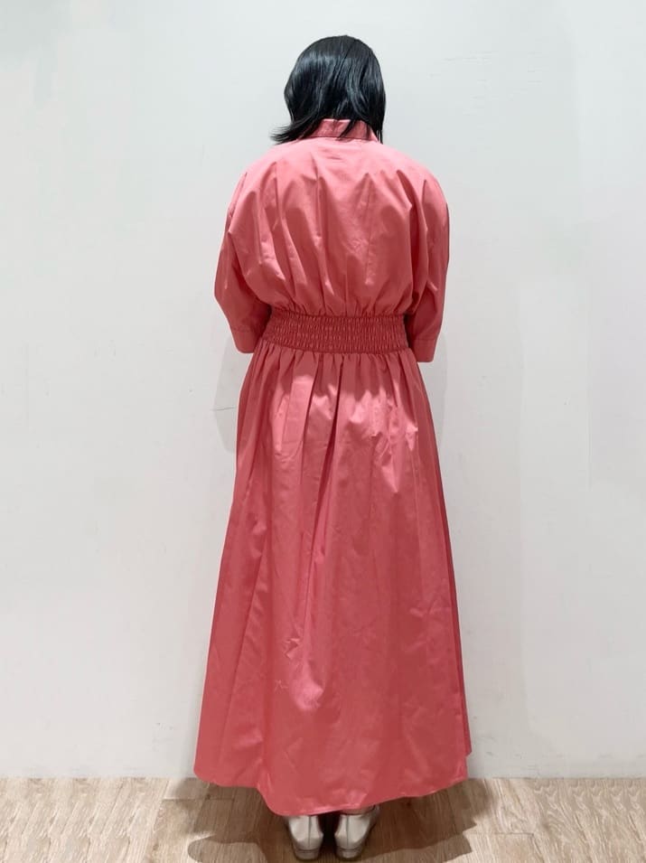 momokoさんの「OPAQUE.CLIP｜◆《5色展開》フィット＆フレアシャツワンピース【洗濯機洗い可】」を使ったコーディネート