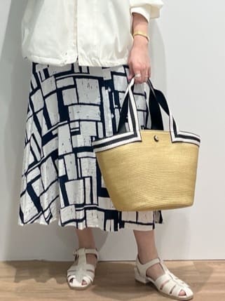 chiakiさんの「OPAQUE.CLIP｜◆ジオメトリックプリントワンピース」を使ったコーディネート