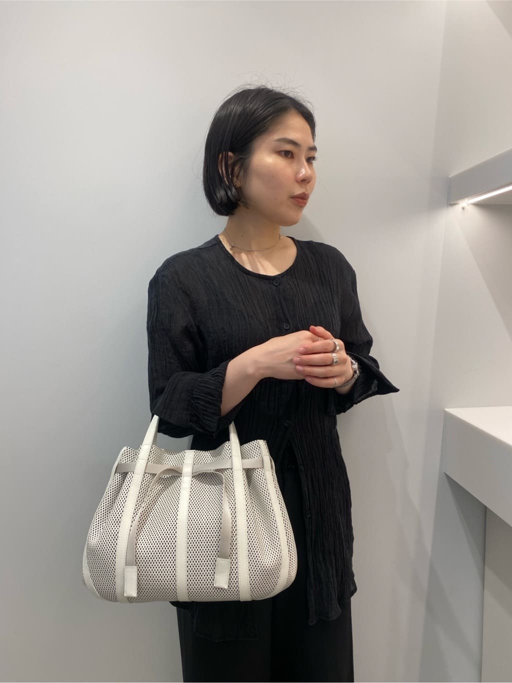 Uさんの「HIROKO HAYASHI｜PANIER（パニエ） ハンドバッグ」を使ったコーディネート