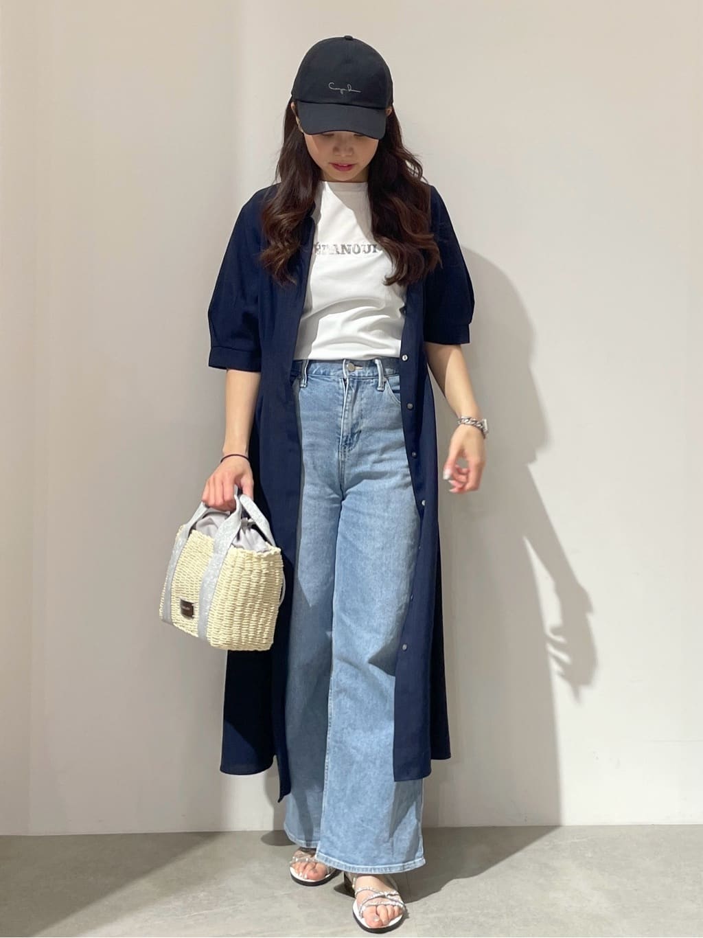 kanahoさんの「OPAQUE.CLIP｜◆ピンタックフィット＆フレアワンピース【洗濯機洗い可】」を使ったコーディネート