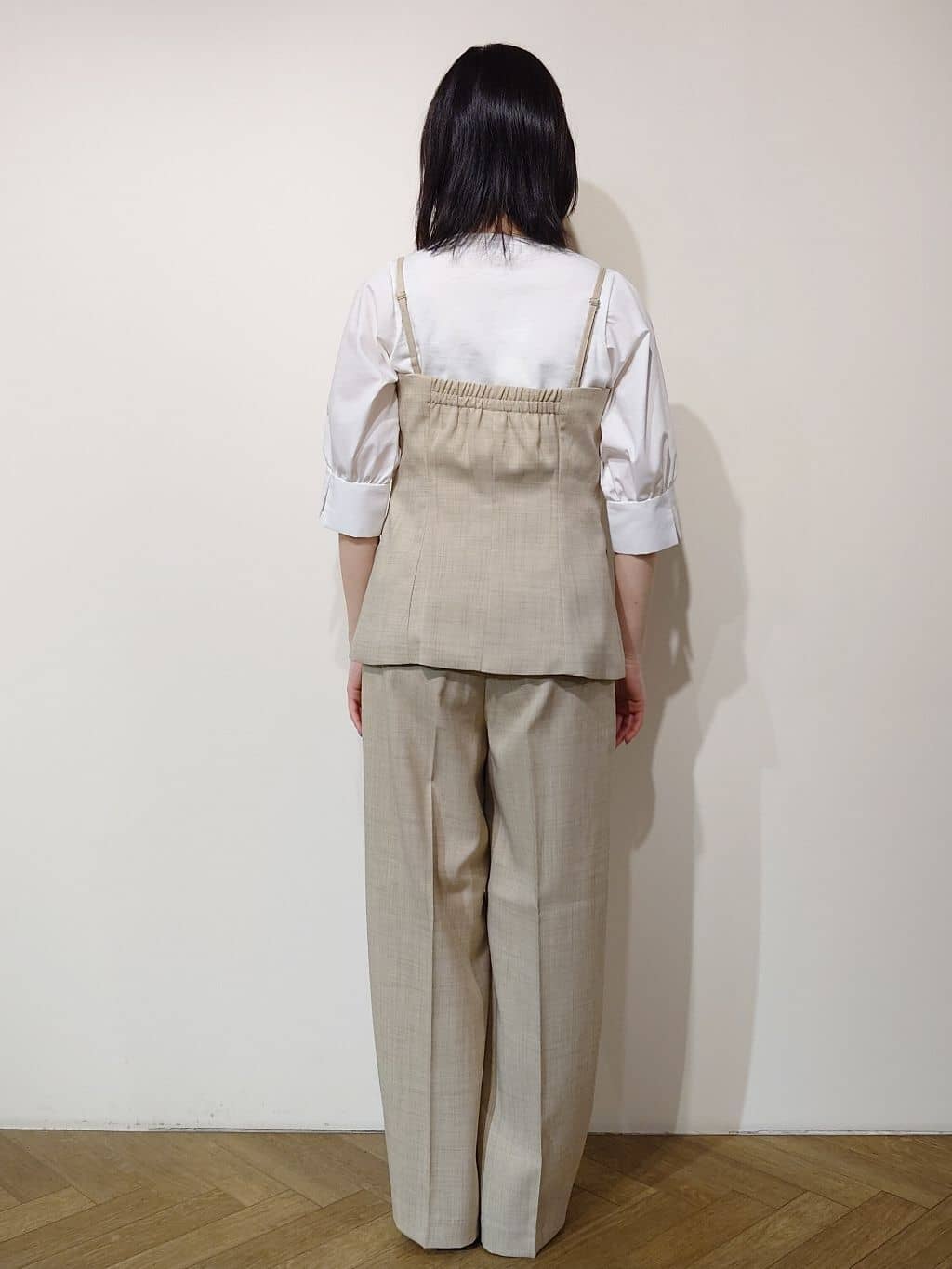 Uさんの「OPAQUE.CLIP｜◆フハクスリーブドッキングニット【洗濯機洗い可】」を使ったコーディネート