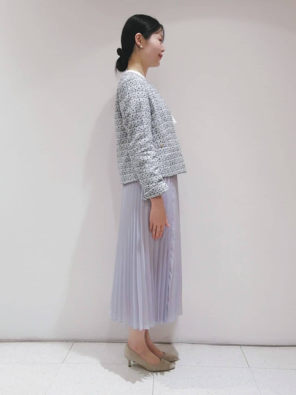 ayanoさんの「INDIVI｜◆【洗える／UVケア】ヨークフリルブラウス」を使ったコーディネート